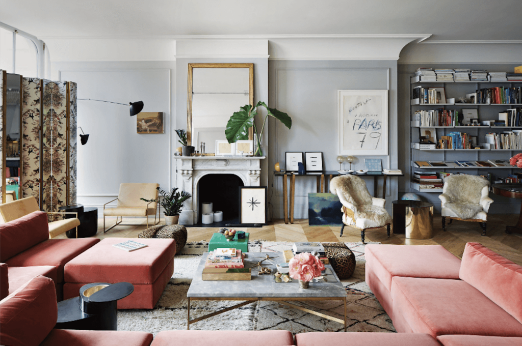 Blue paint colors: Jenna Lyon's living room